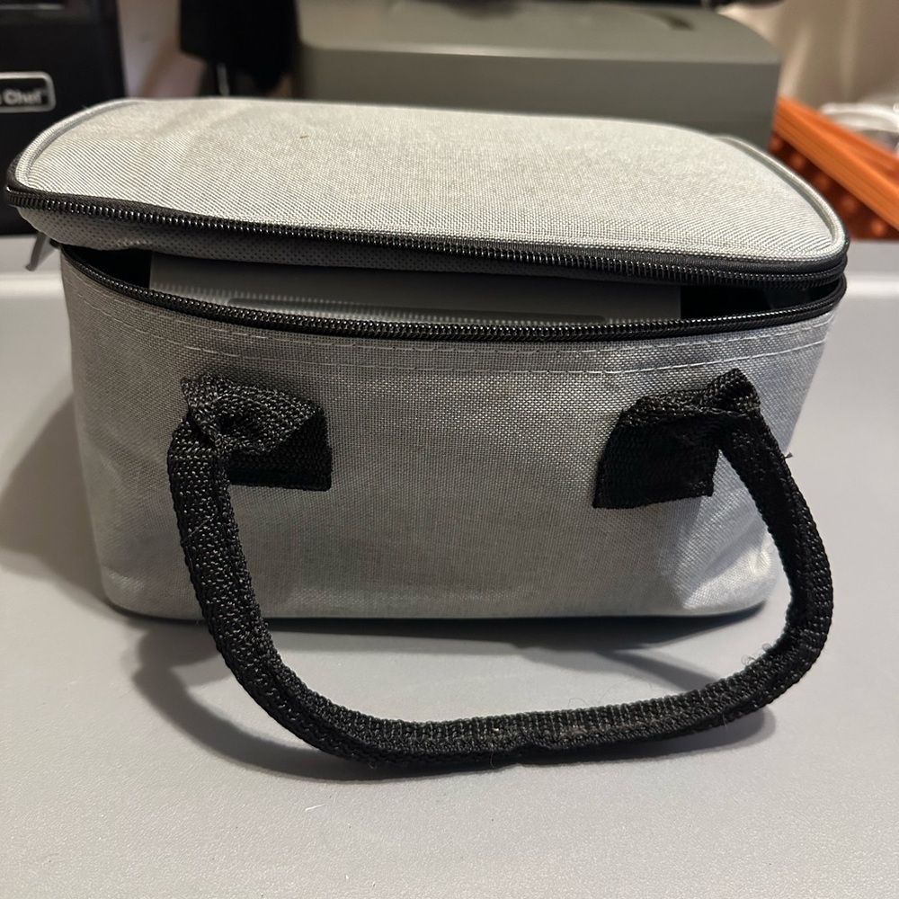 Gray Food Warmer Insulated Lunchbox for Car/Truck/Work